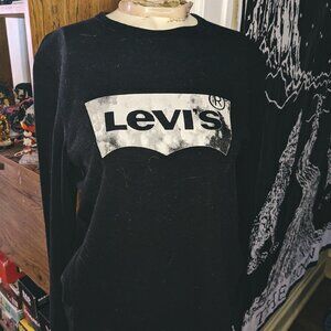 Levi's graphic black long-sleeved thermal shirt with logo
